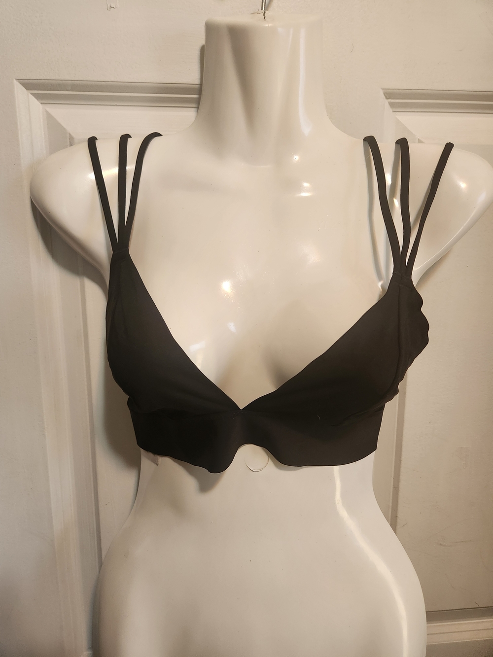 Victoria's Secret PINK Black Triple-Strap Bralette
